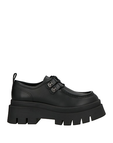 ELISABETTA FRANCHI Laced shoes Black Leather