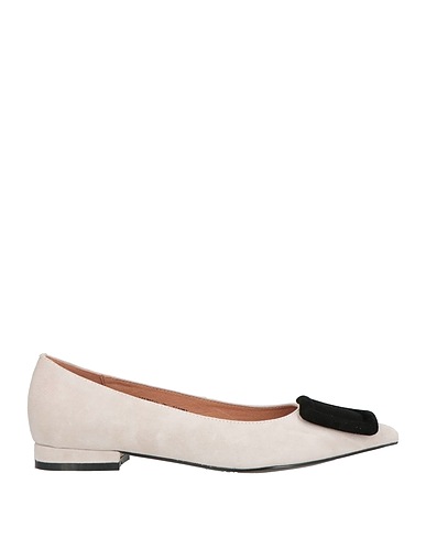 BIBI LOU Ballet flats Light grey Leather