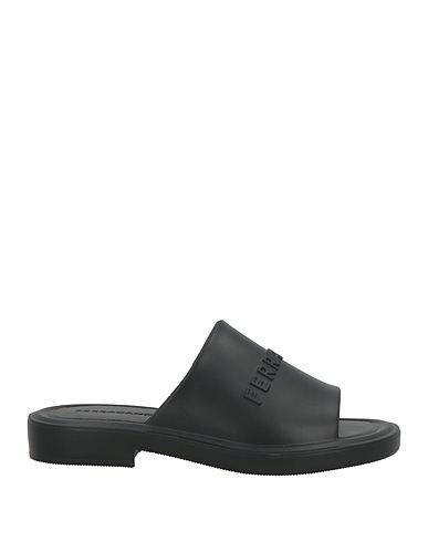 FERRAGAMO Sandali Nero Gomma
