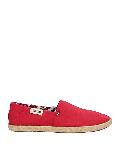 TOMMY JEANS Espadrilles Red Textile fibers