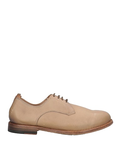 SILVANO SASSETTI Laced shoes Beige Leather