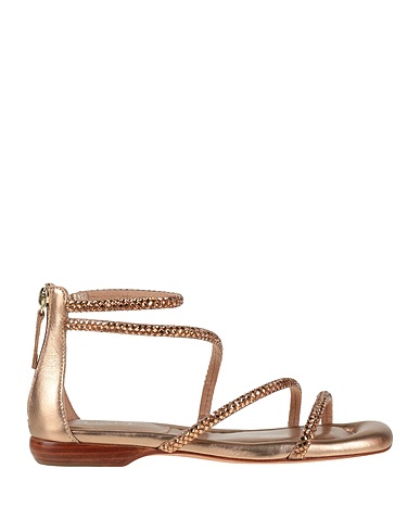 ASH Sandals Rose gold Textile fibres