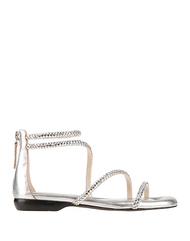 ASH Sandals Silver Textile fibers