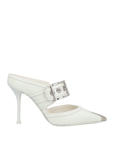 MCQUEEN Mules and clogs White Leather