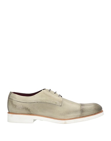 BORGIOLI Laced shoes Sage green Leather