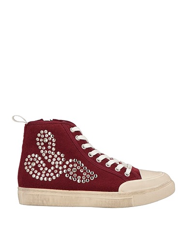 EMANUÉLLE VEE Sneakers Burgundy Textile fibres