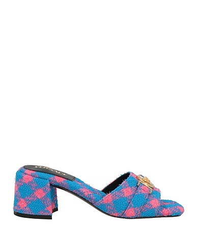 VERSACE Sandals Turquoise Textile fibres