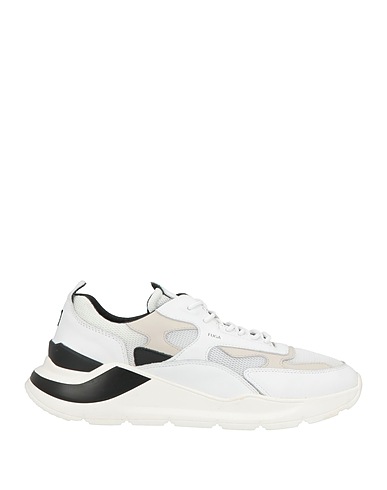 D.A.T.E. Sneakers White Leather, Textile fibres