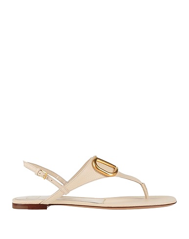 VALENTINO GARAVANI Flip flops Cream Leather