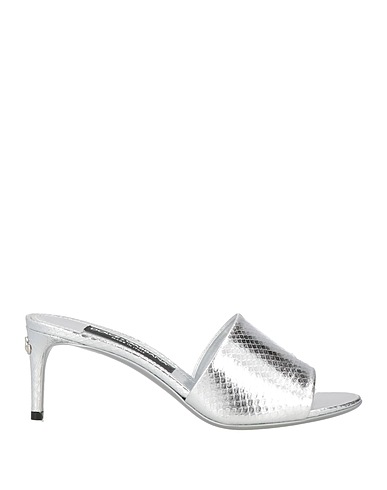 DOLCE&GABBANA Sandals Silver Leather
