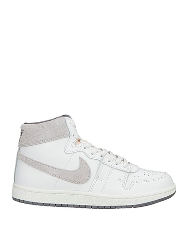 JORDAN Sneakers Weiß Leder, Gewebefasern