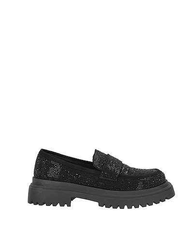 MANUFACTURE D'ESSAI Loafers NERO Textile fibers