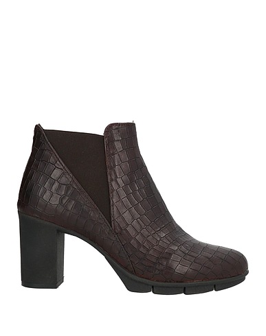 THE FLEXX Ankle boot Dark brown Leather