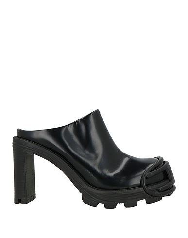 DIESEL Mules and clogs Black Leather