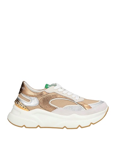 EMANUÉLLE VEE Sneakers Beige Textile fibres, Leather