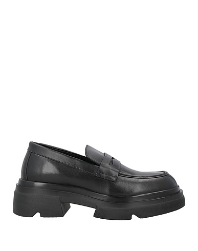 EMANUÉLLE VEE Loafers Black Leather
