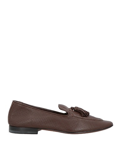 CORNELIANI Loafers Dark brown Leather