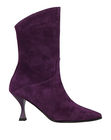 THE SELLER Ankle boot Purple Leather