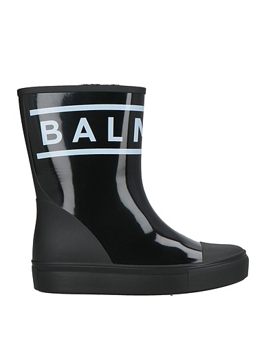 BALMAIN Μποτάκι Μαύρο Καουτσούκ