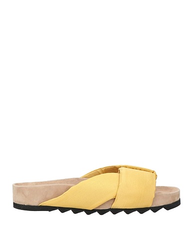 THEORY Sandals Pastel yellow Textile fibers