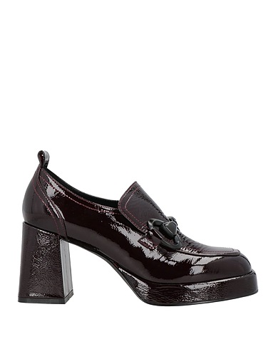 CAFèNOIR Loafers Plum Leather