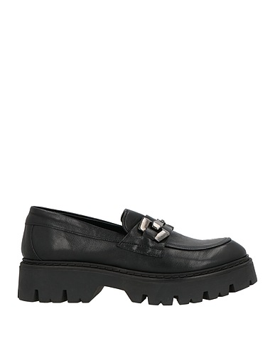 CAFèNOIR Loafers Black Leather