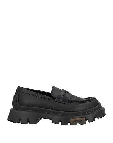 HUGO Loafers Black Leather