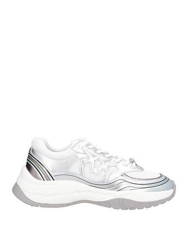 PINKO Sneakers Silver Synthetisches Material, Textile fibres