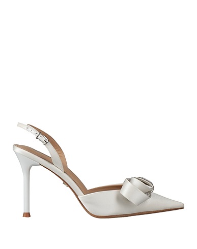 LOLA CRUZ Pump White Textile fibers