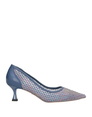 LOLA CRUZ Décolleté Blu Fibre tessili