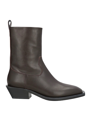 AEYDE Ankle boot Dark brown Calfskin