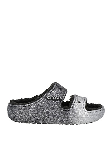 CROCS Sandals Silver 90% EVA (Ethylene - Vinyl - Acetate), 10% Polyester