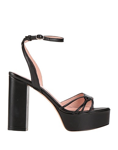 BY A. Sandals Black Leather