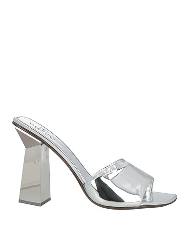 VALENTINO GARAVANI Sandals Silver Leather