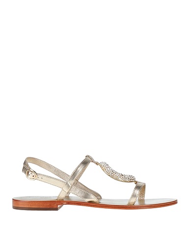 EMANUÉLLE VEE Sandals Gold Leather
