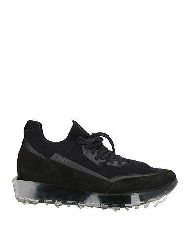 RBRSL RUBBER SOUL Sneakers Black Leather, Textile fibres