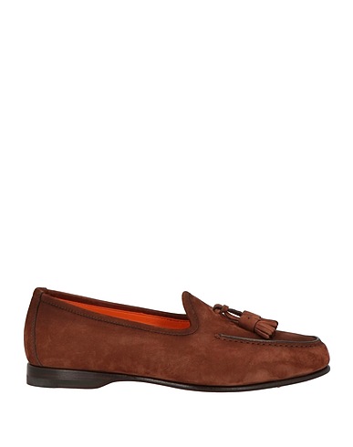 SANTONI Loafers GOODYEAR Brown Leather