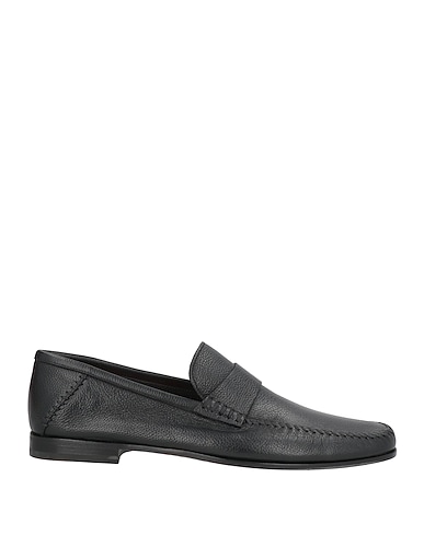 SANTONI Mokassins Schwarz Leder