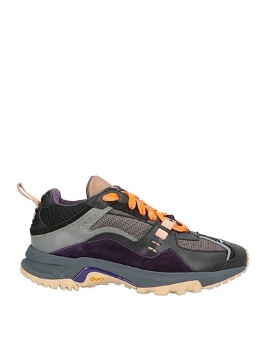 MARCELO BURLON Sneakers NERO Leather, Textile fibers