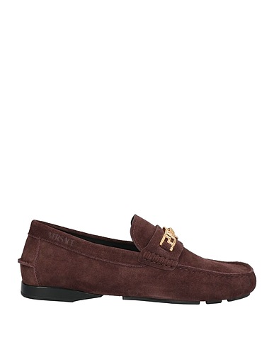 VERSACE Loafers Dark brown Leather