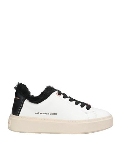 ALEXANDER SMITH Sneakers Weiß Leder, Synthetisches Material