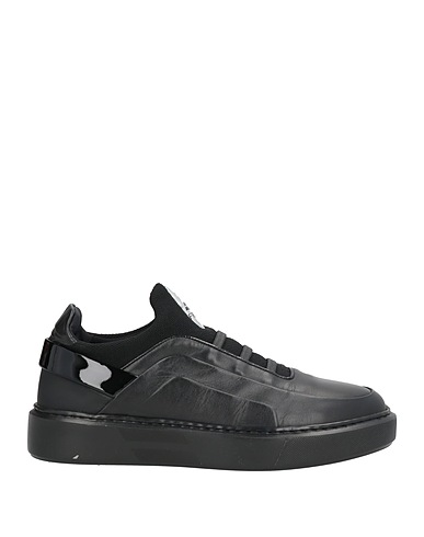 FRANCESCHETTI Sneakers FRTT Black Leather, Textile fibers