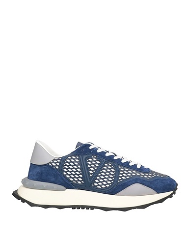 VALENTINO GARAVANI Sneakers Navy blue Leather, Synthetisches Material