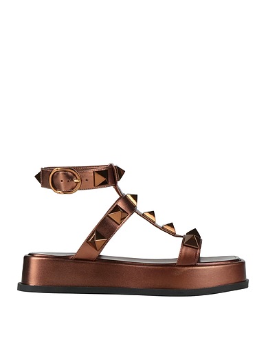 VALENTINO GARAVANI Sandals Bronze Leather