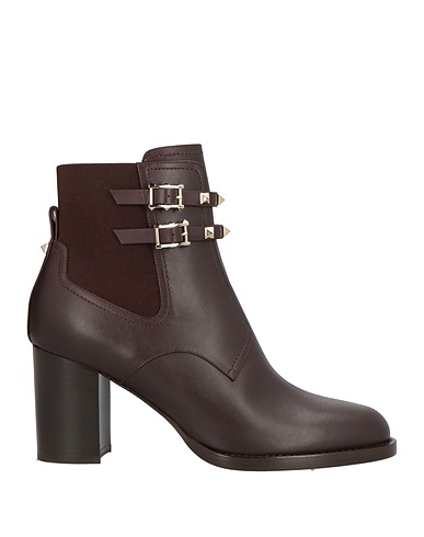 VALENTINO GARAVANI Ankle boot Dark brown Leather