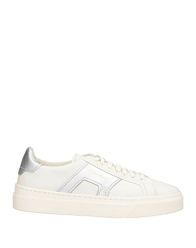 SANTONI Sneakers White Leather