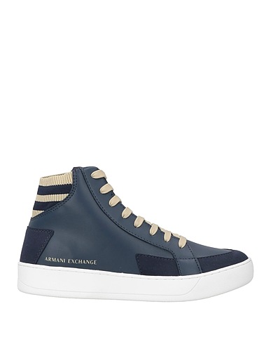ARMANI EXCHANGE Sneakers Navy 100% Polyester, Polyurethane
