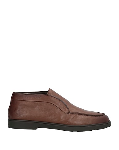 SANTONI Ankle boot Brown Leather
