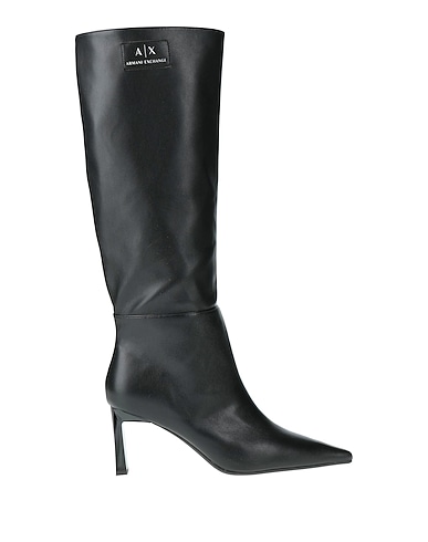 ARMANI EXCHANGE Boots Black 100% Polyester, Polyurethane