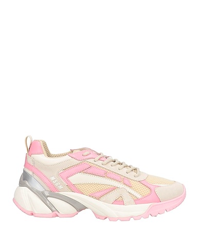 MSGM Sneakers Pink Leather, Textile fibers